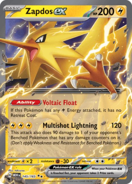 画像1: Zapdos ex(サンダー)[145/165] (1)